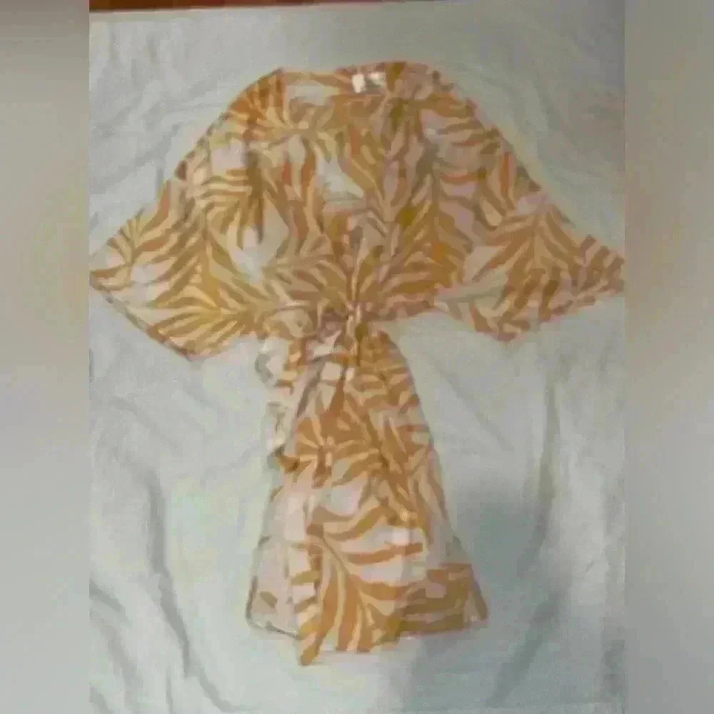 Maison Du Soir Magnolia Luxe Yellow And White Pal… - image 4